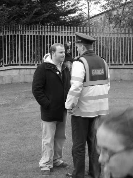 Look, it transpires your march has been infiltrated by members of Sinn Féin...