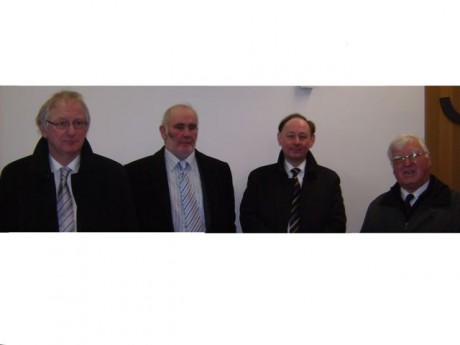Click on image to see full-sized version Farmers at Kilkenny Circuit Court after winning defamation case against hunt supremo