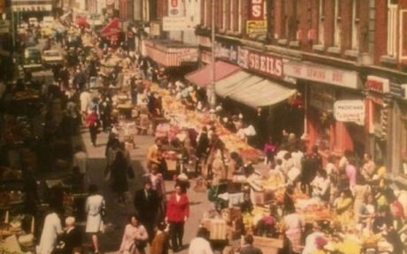 Click on image to see full-sized version Moore Street in 1974