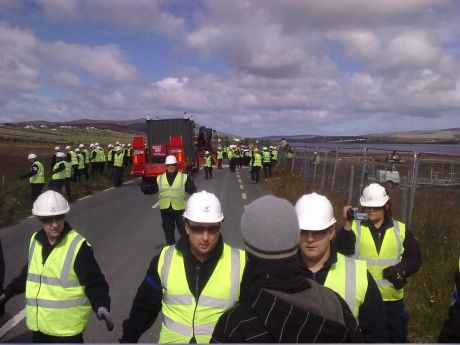 Click on image to see full-sized version IRMS blocking road