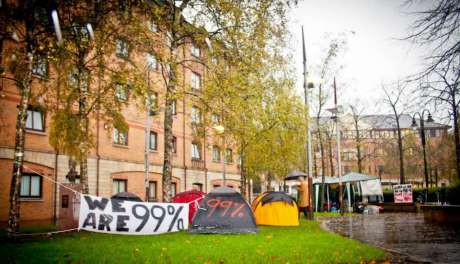 Click on image to see full-sized version #OccupyBelfast: Tent city @ Cathedral quarter
